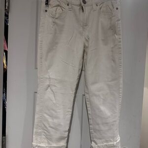 Rock & Republic Off-White Cropped Jeans